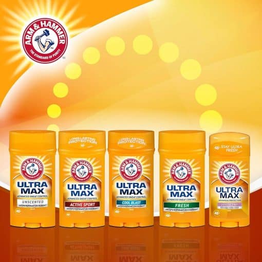 Arm & Hammer Ultramax Cool Blast Deodorant Antiperspirant Clear Gel