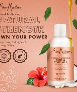 Shea Moisture Coconut & Hibiscus Curl & Style Milk – 8 Ounce (235ml)