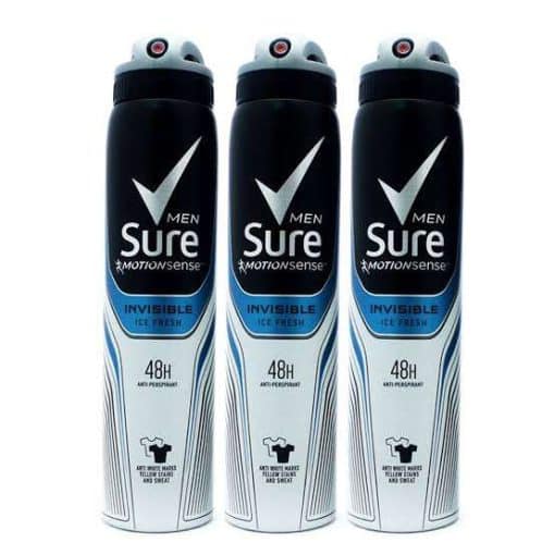 Sure MEN Antiperspirant Body Spray X3