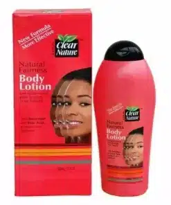 Write a Product description for Clear Nature Natural Fairness Body Lotion 500ml; write SEO friendly article, Try to make shorter sentences, using less difficult words to improve readability, with Key Features, Focus key phrase and Meta description.