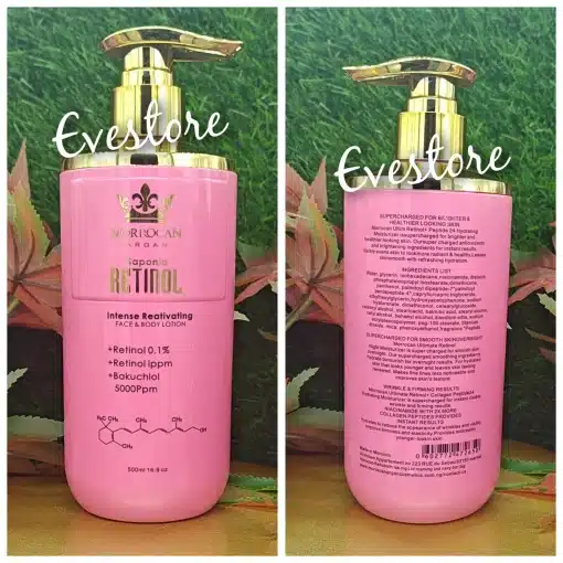 Moroccan Argan Retinol Intense Reactivating Face & Body Lotion – 500ml