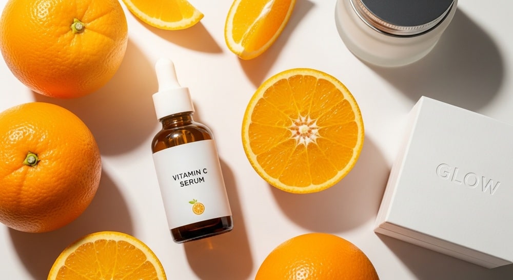 Vitamin C face serum for dark skin