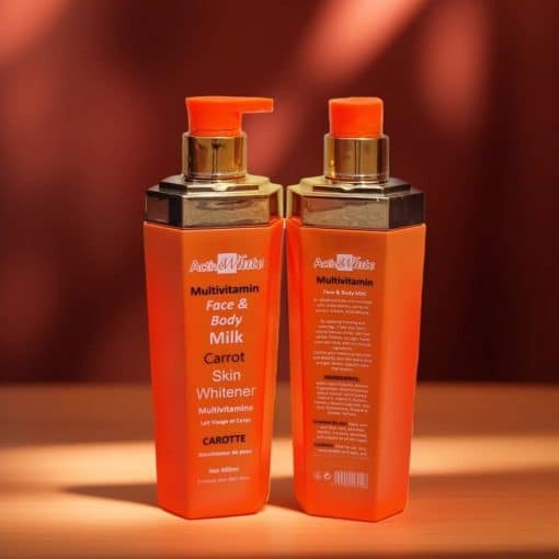 Active White Face And Body Milk Carrot Skin Whitener 400Ml