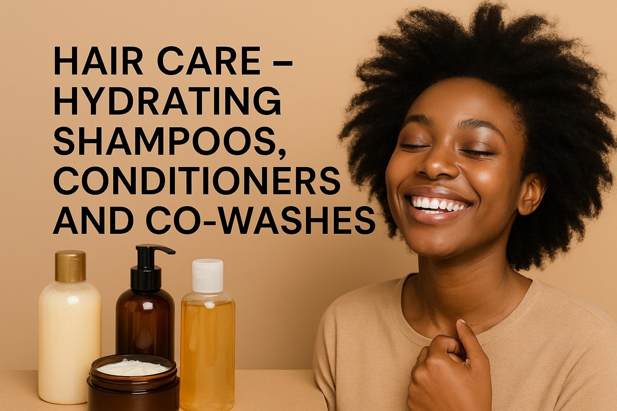 Hair Care – hydrating shampoos, conditioners and co-washes