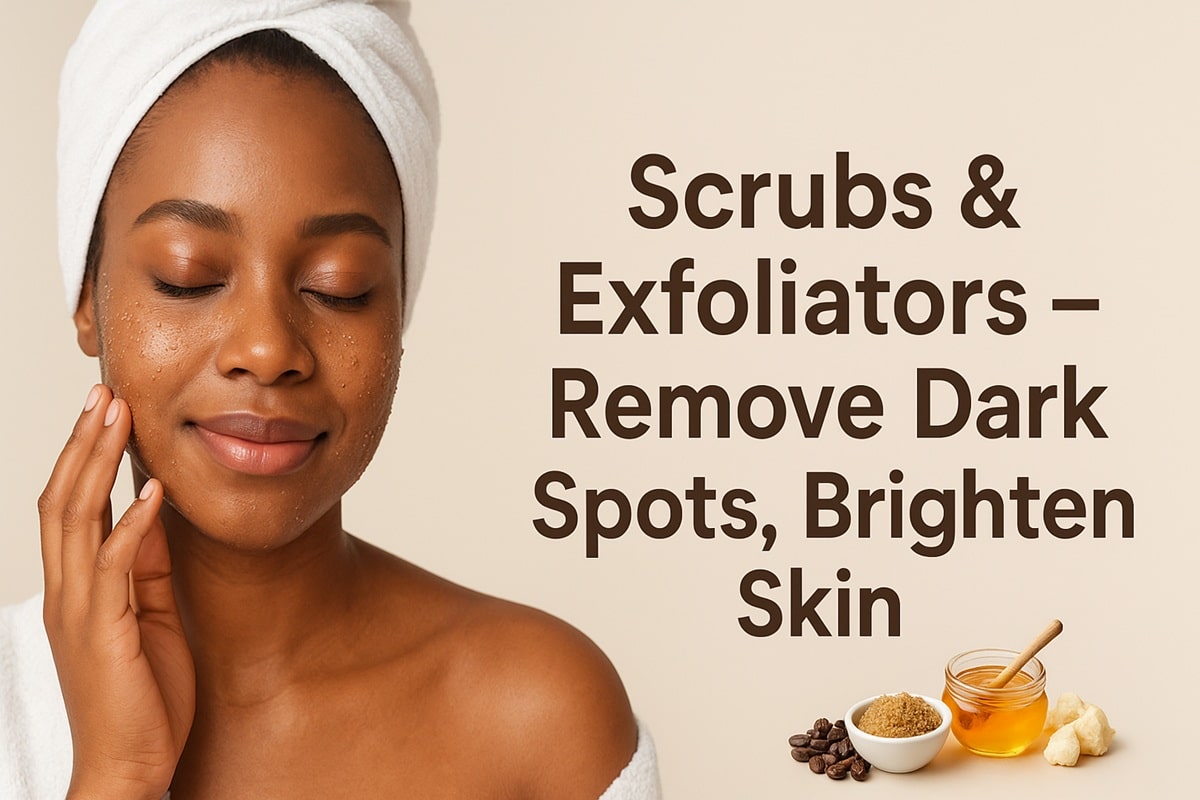 Scrubs & Exfoliators – remove dark spots, brighten skin