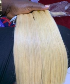 10 Inches Gucci Bone Straight Blonde Hair 200g