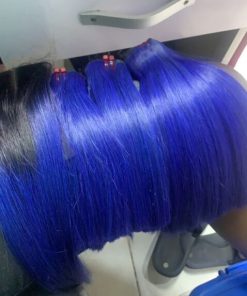 10 Inches Gucci Bone Straight Blue Hair