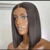 10 inches donor bone straight wig with 2×6 lace closure