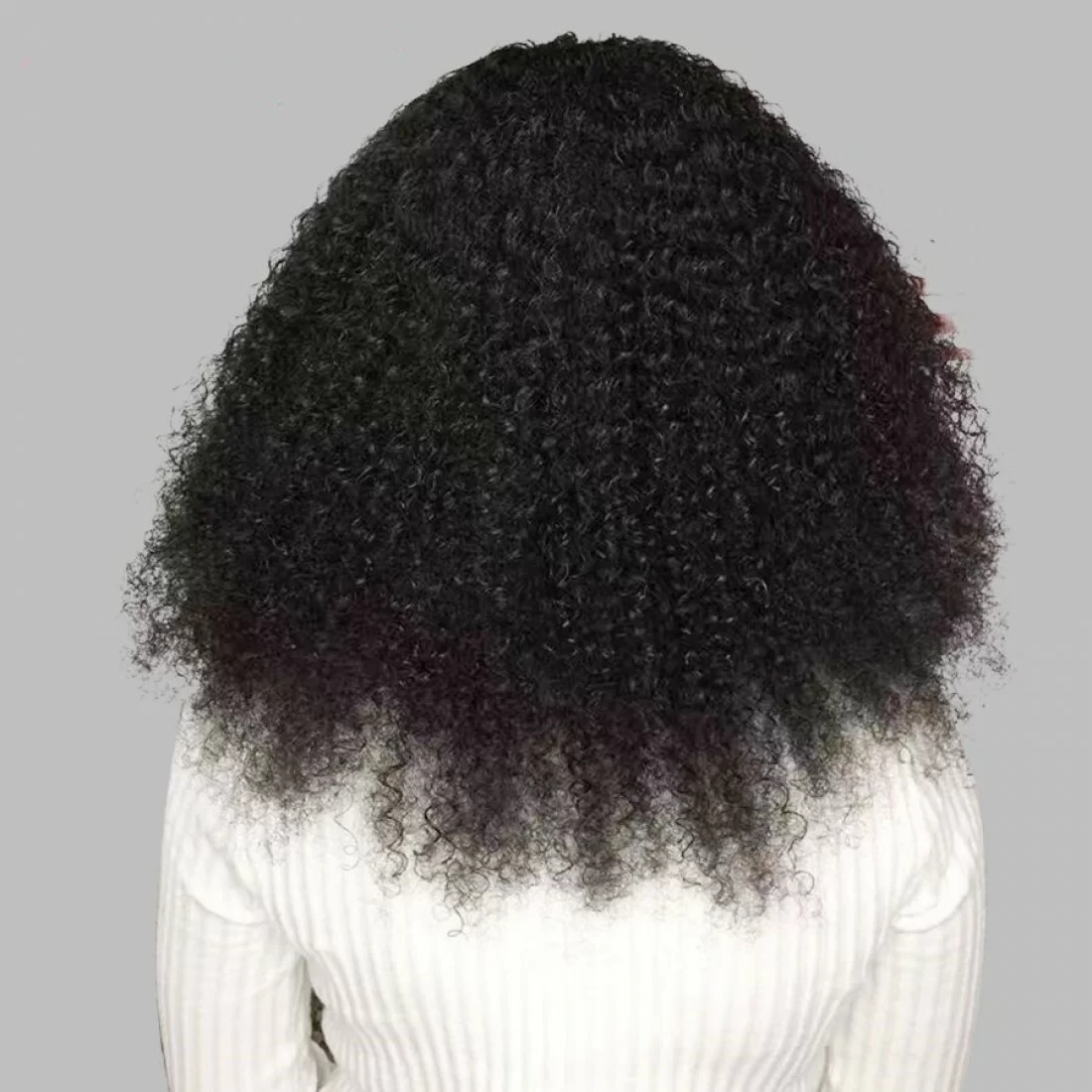 10A Afro Kinky Curly Lace Front Human Hair Wig – Pre Plucked Remy Hair