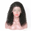 10A Kinky Curly Front Lace Human Hair Wig with Baby Hair