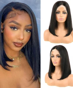 13x4 Lace Front Bob Wig Human Hair Straight