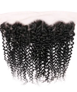 13x4 Remy Hair Lace Frontal – Kinky Curl 10–20 Inch