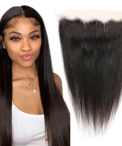 13x4 Remy Hair Lace Frontal – Silky Straight 10–20 Inch