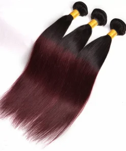 3 Bundles Brazilian Hair Weave with Closure Ombre