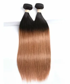 3 Bundles Pre-Colored Ombre Human Hair Straight Extensions