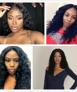 4x4 Lace Front Human Hair Wig Deep Curly