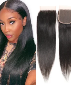 4x4 Remy Hair Lace Closure Silky Straight