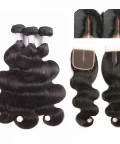Brazilian Virgin Hair Body Wave with Lace Closure