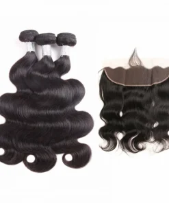Brazilian Virgin Hair Body Wave with Lace Frontal
