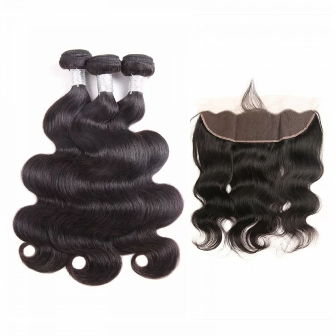 Brazilian Virgin Hair Body Wave with Lace Frontal