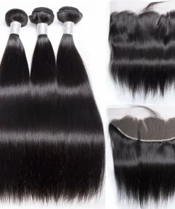 Brazilian Virgin Hair Silky Straight with Lace Frontal