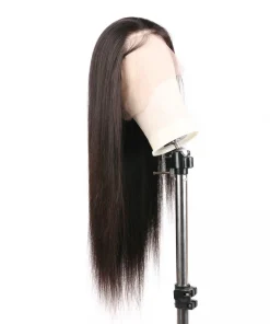 Front Lace Human Hair Wigs Silky Straight