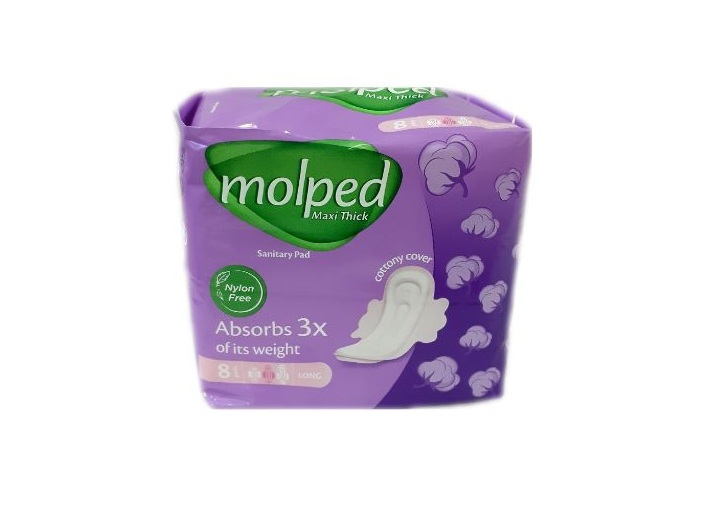 Molped Sanitary Pad Maxi Thick Long x8